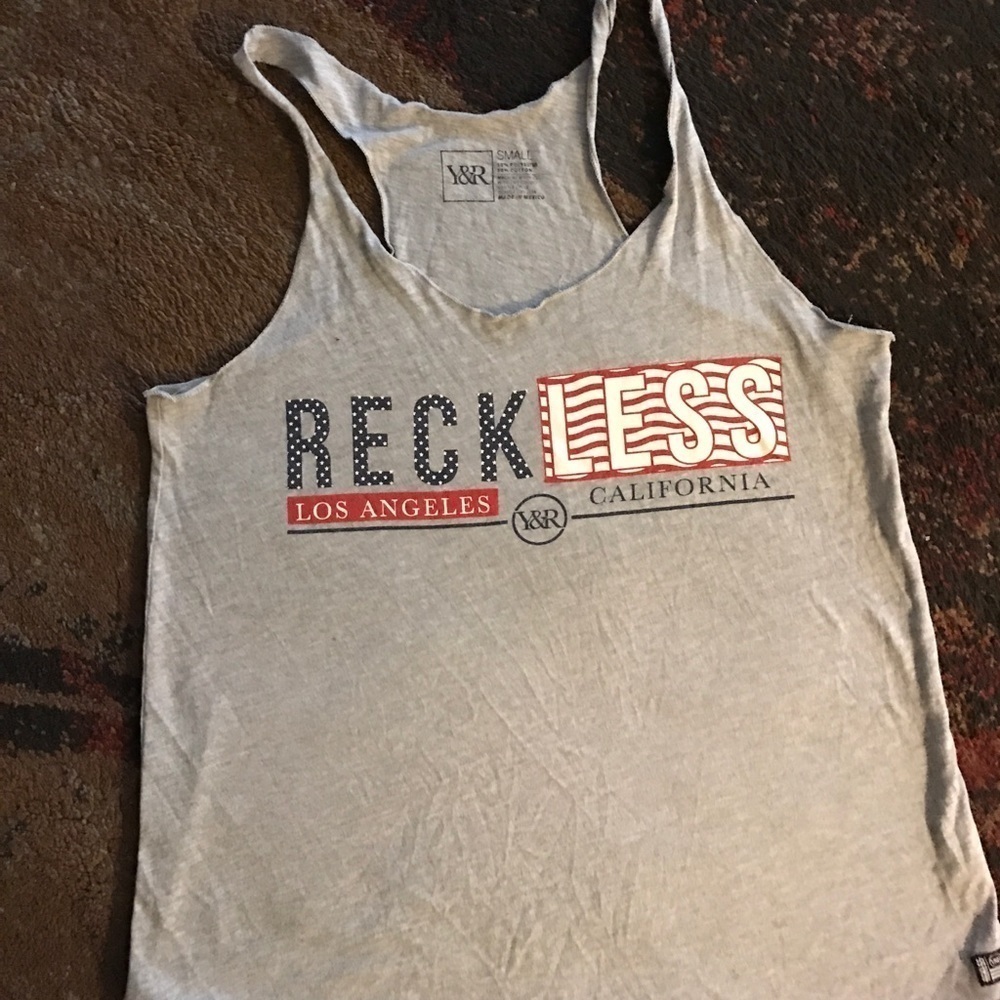 Y&R flag reckless cutoff tank